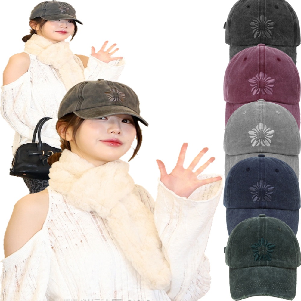 IVE ウォニョン 着用/MUGUNG Embroidery Pigment Ball Cap/ユニセックス