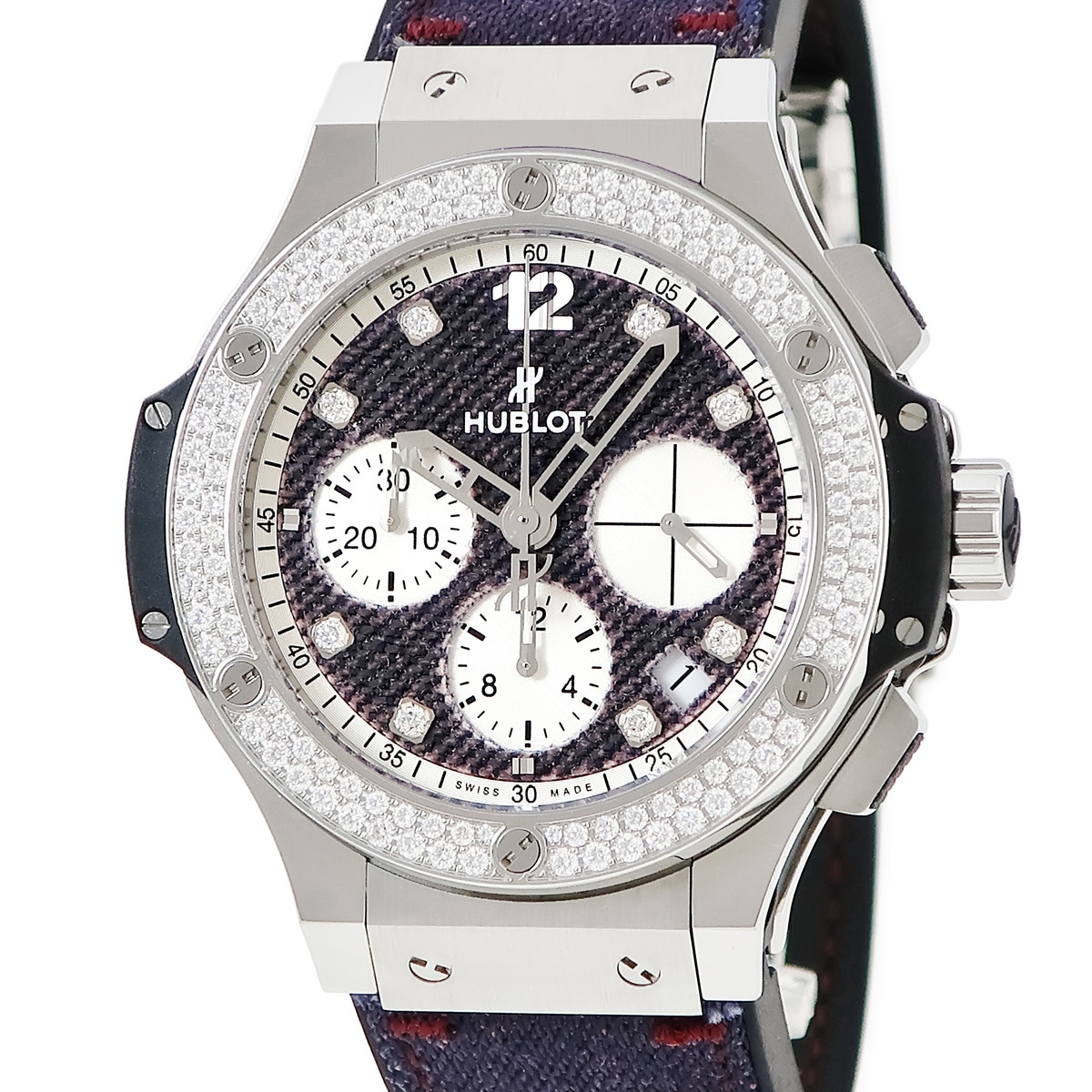 ビッグバン パープル ジーンズ ダイヤモンド 341.SX.2790.NR.1104.JEANS 自動巻き メンズ 純正ダイヤ 限定 3年保証