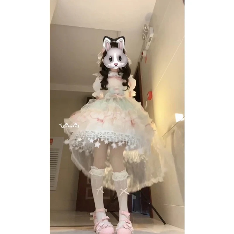 バレエ風かわいい姫風ホルター花つぼみチュチュ女性