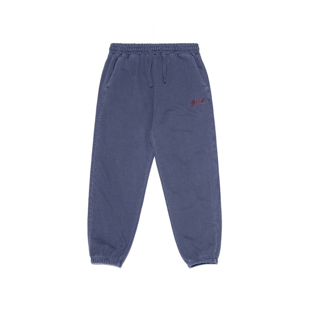 コダックエッセンシャルピグメントダイイングスモールロゴジョガーパンツブルー