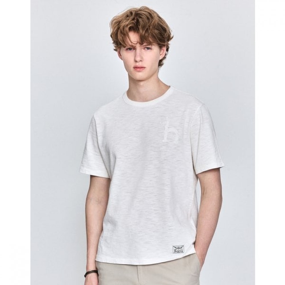 [25SS] [25周年記念] [ガーメントダイ] オフホワイトビッグパピーショートスリーブビッグ HZTS5B003OW