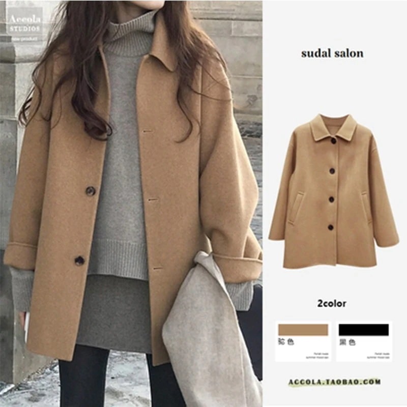 アウタートレンチコートスーツジャケット レンチコート気質 着痩せロング トレンチコート 韓国ファショント アウター アウター ロング チェスターコート 秋新作 レディース 秋ジャケットショートコート 4,644円