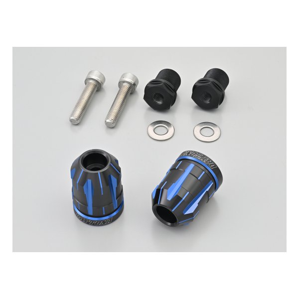 バーエンド カワサキ M17 用 TECHNO ブルー 42442