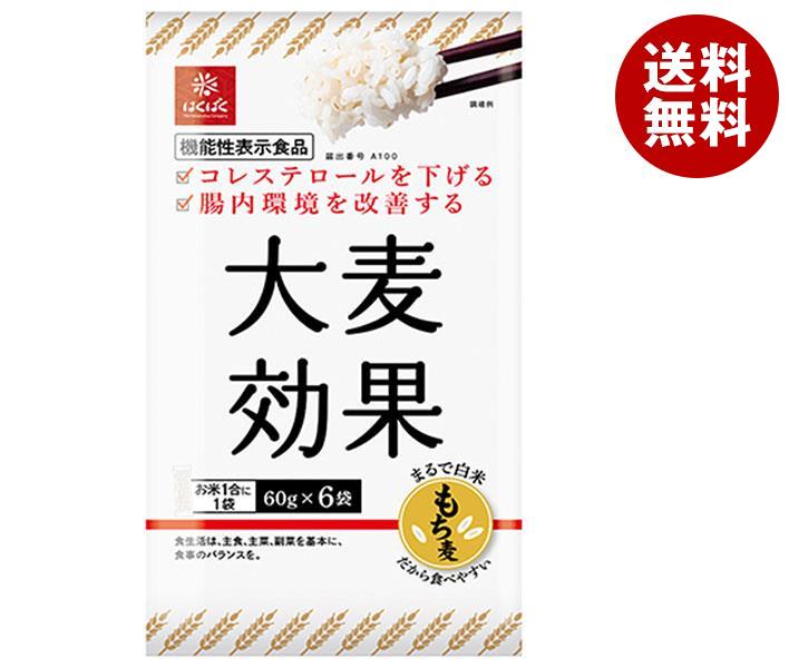 はくばく 大麦効果 360g(60g×6袋)×6袋入×(2ケース)