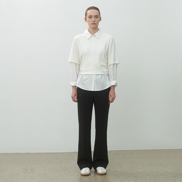 (PT-5592)ESSENTIAL WARM BOOTCUT PANTS