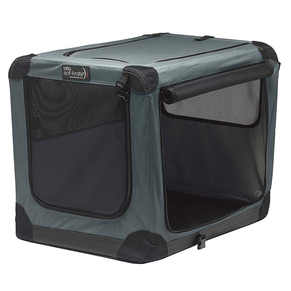 ソフクレート　ｎ２　Ｌ　グレー　アウトドア　防災　折りたたみ　ソフトタイプ　ペットキャリー　ＣＲＣ40―67―15―05―00