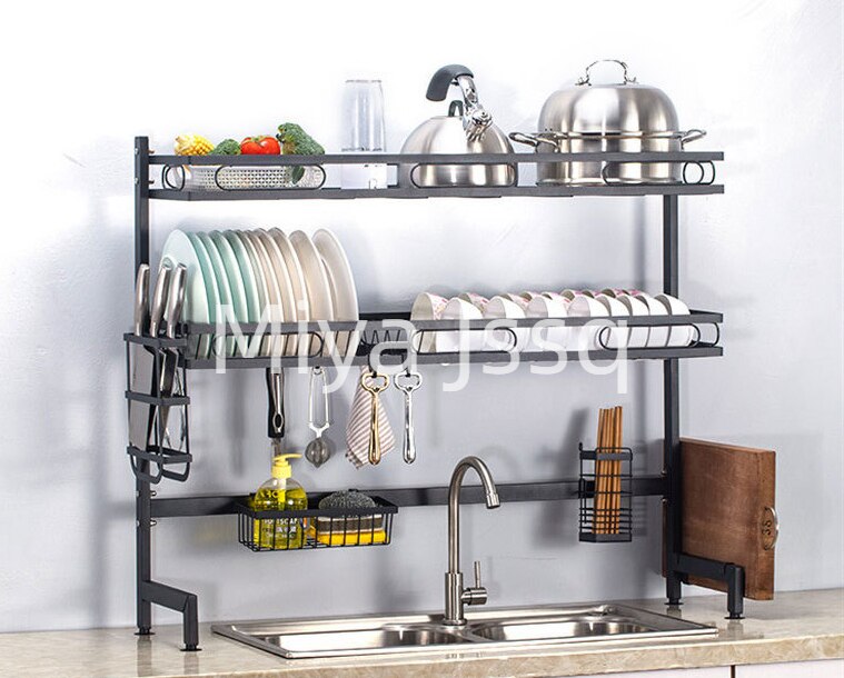 水切りかご 省スペース 箸立て 大皿立て 鍋蓋スタンド シンク上 食器 ディッシュラック 錆びない