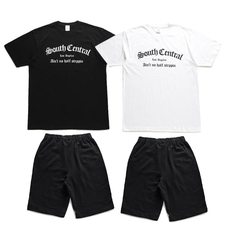 ACE FLAG 上下セット 半袖 ブランド Tシャツ ハーフパンツ メンズ 春夏用 全2色 大きいサイズ エースフラッグ セットアップ South Central