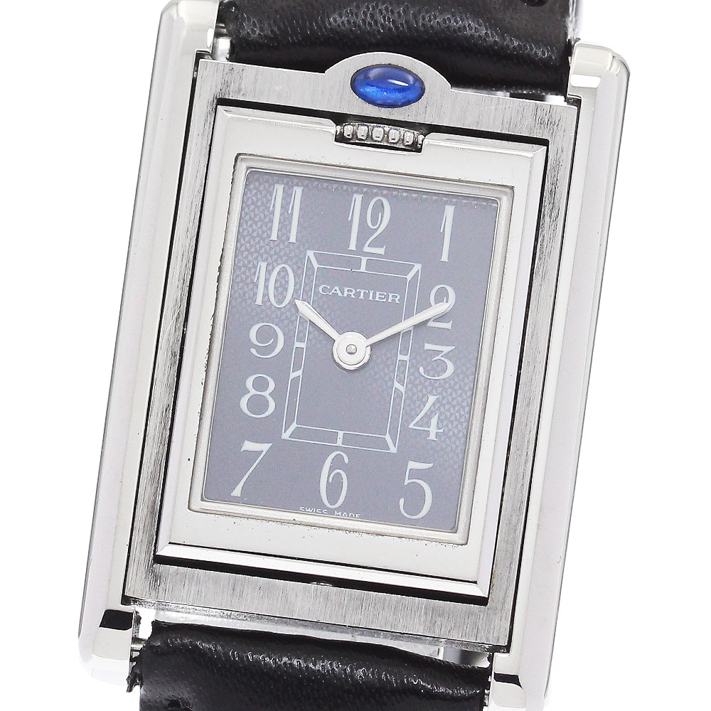 カルティエ CARTIER W1016830 タンクバスキュラント クォーツ レディース 良品 _863670【中古】