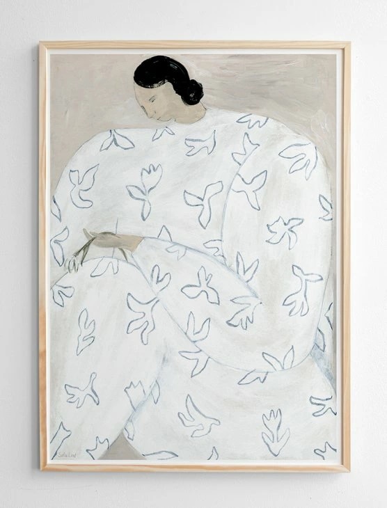 FINE LITTLE DAY WHITE FLOWER POSTER