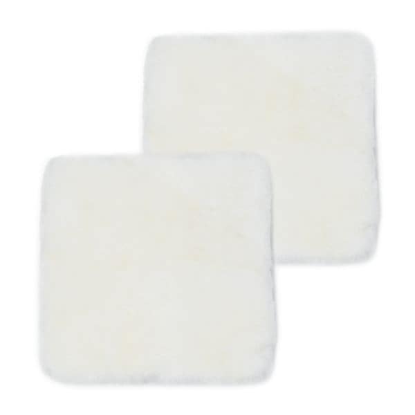 短毛ムートンシートクッション 40x40cm 2枚セット アイボリー
