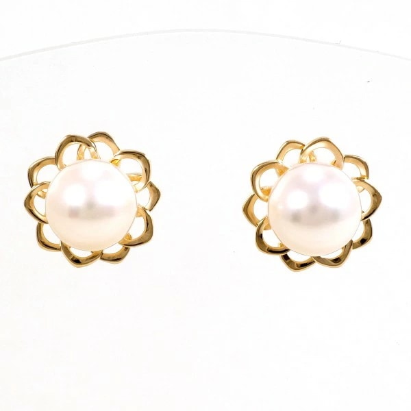 K18 18金 YG イエローゴールド ピアス パール(真珠) 総重量約2.0g ジュエリー 中古 22,089円