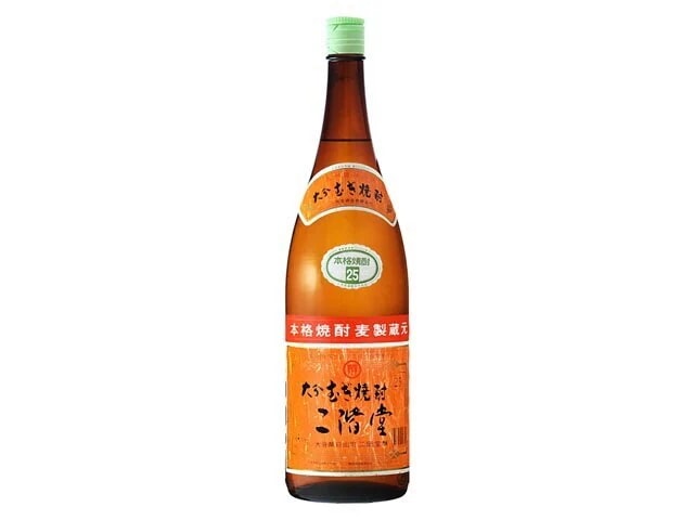 ケース売り（6本入り）麦焼酎二階堂（にかいどう）25度　麦1.8L瓶（6本入）メーカー大分県：二階堂酒造(有)
