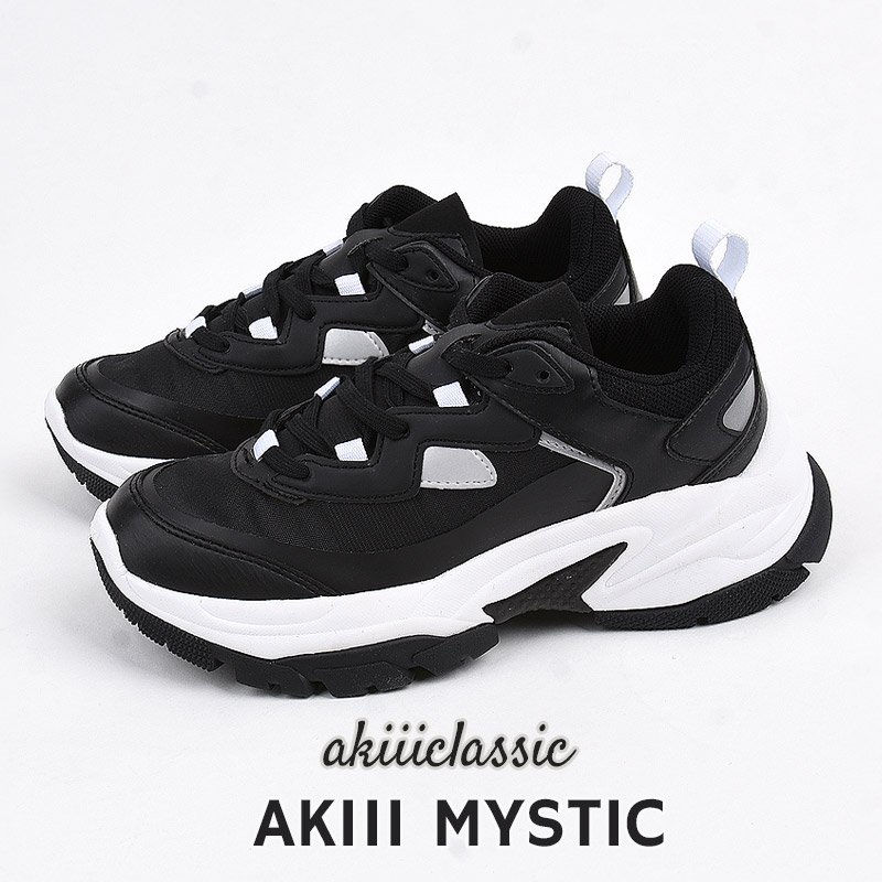 AKIII MYSTIC AKC0019 BLK 黒　スニーカー レディース カジュアル シューズ