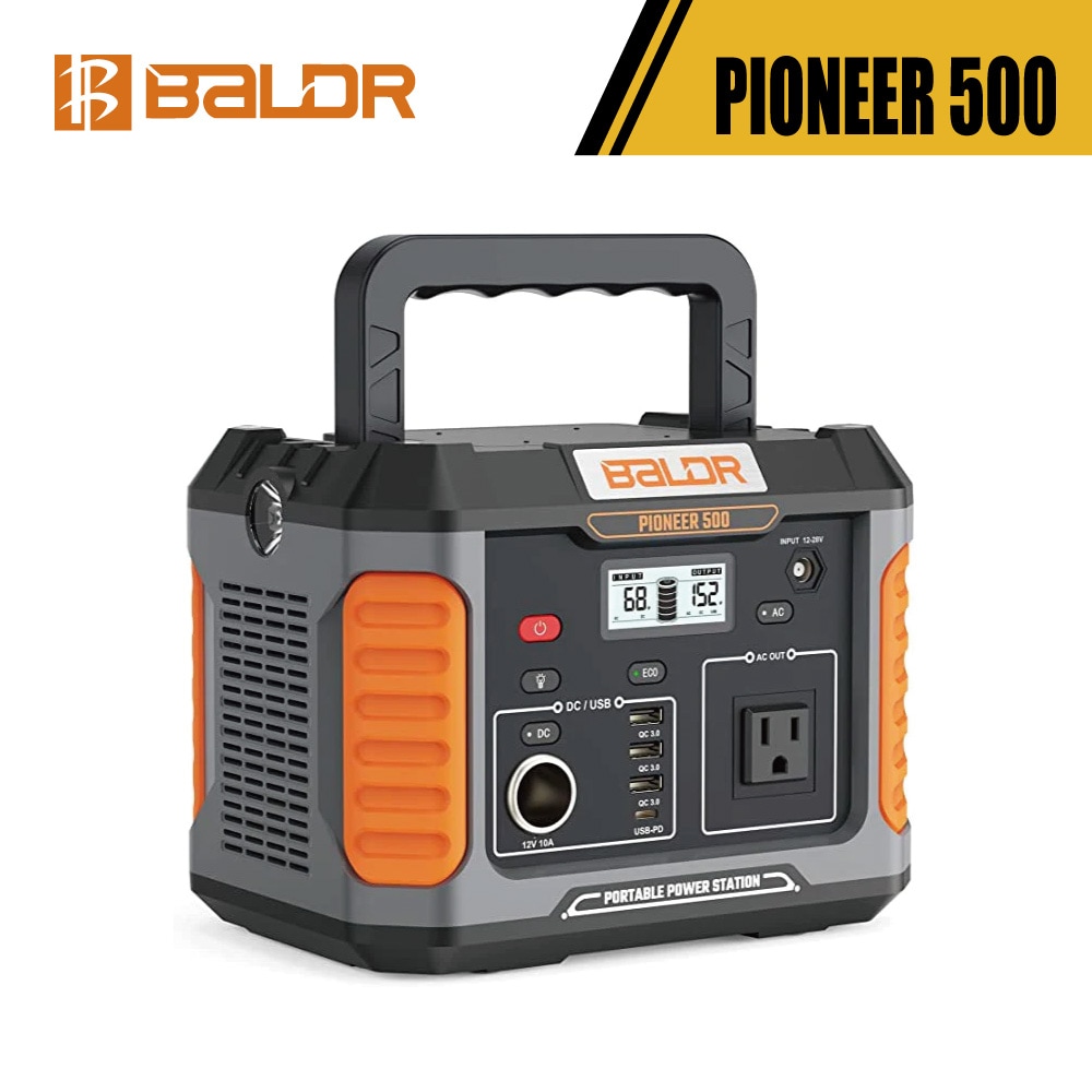 【正規代理店】BALDR PIONEER500 リン酸鉄リチウムイオン電池 500W 231Wh 74516mAh 6倍超長寿命 PSE認証済 アウトドア バッテリー BBQ 車中泊 防災グッズ 災害
