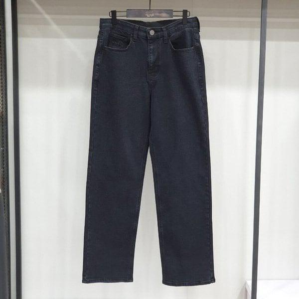 JO3DPF532 黒色のワイドデニムジーンズブラックジーンズパンツ_SC