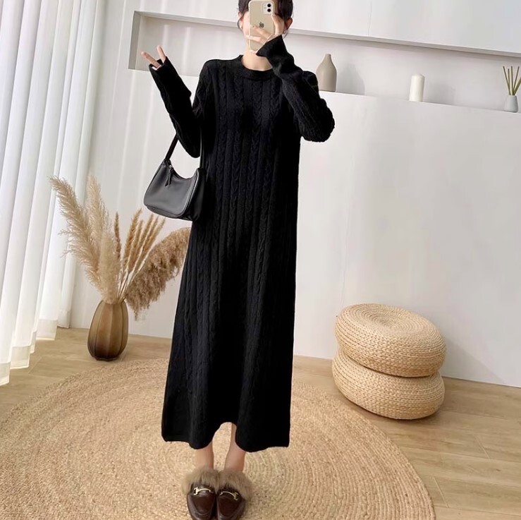 ワンピース ニットワンピース ワンピドレス ロング丈 長袖 ニット かわいい 大人可愛い きれいめ カジュアル 大人 上品 おしゃれ お洒落 かっこいい 大人女子 ラブリー キュート ガーリー 個性的