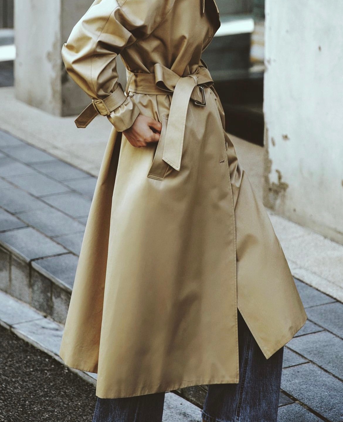 スタンドカラーコートレディース アウター ロング かっこいい エレガント フォーマル 都会的 無地 春 秋 オフィス 通勤 お出かけ 重ね着 ゆったり フリーサイズ カーキ