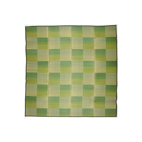 81909122 い草コンパクトラグ(裏貼り) クレパス 180240 グリーン メーカー直送