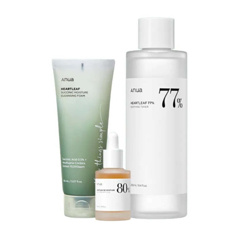 [ドクダレレッドキルset]ドクダレ サキシニックモイスチャークレンジングフォーム150ml+ドクダレ77%鎮静トナー500ml+ドクダレ80水分鎮静アンプル30ml