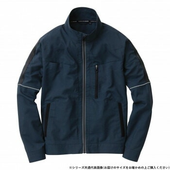 桑和 8018-10 長袖ブルゾン 3Lサイズ ネイビー（1）