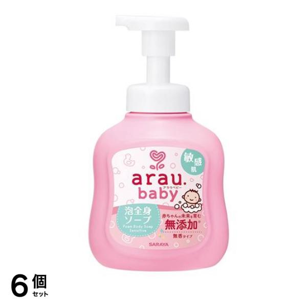 arau.baby(アラウ.ベビー) 泡全身ソープ 敏感肌 450mL (ポンプ付き本体) 6個セット 5,687円