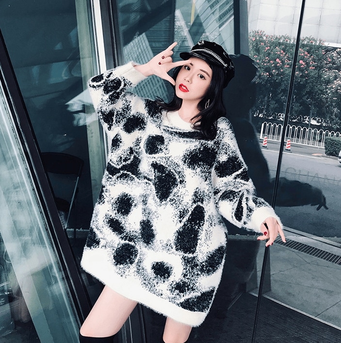 セーター レディース 長袖 カジュアル シンプル プルオーバー 防寒 1718