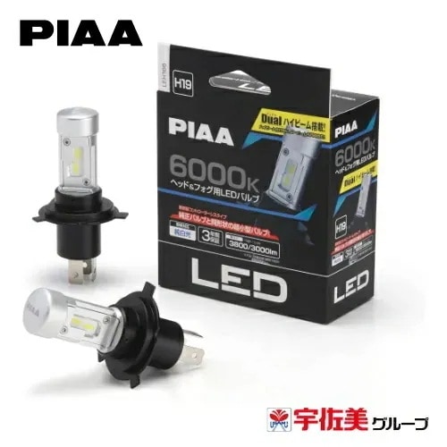 PIAA ヘッドライト/フォグランプ用 LED コントローラーレスタイプ 2個入 6000K H19 LEH186