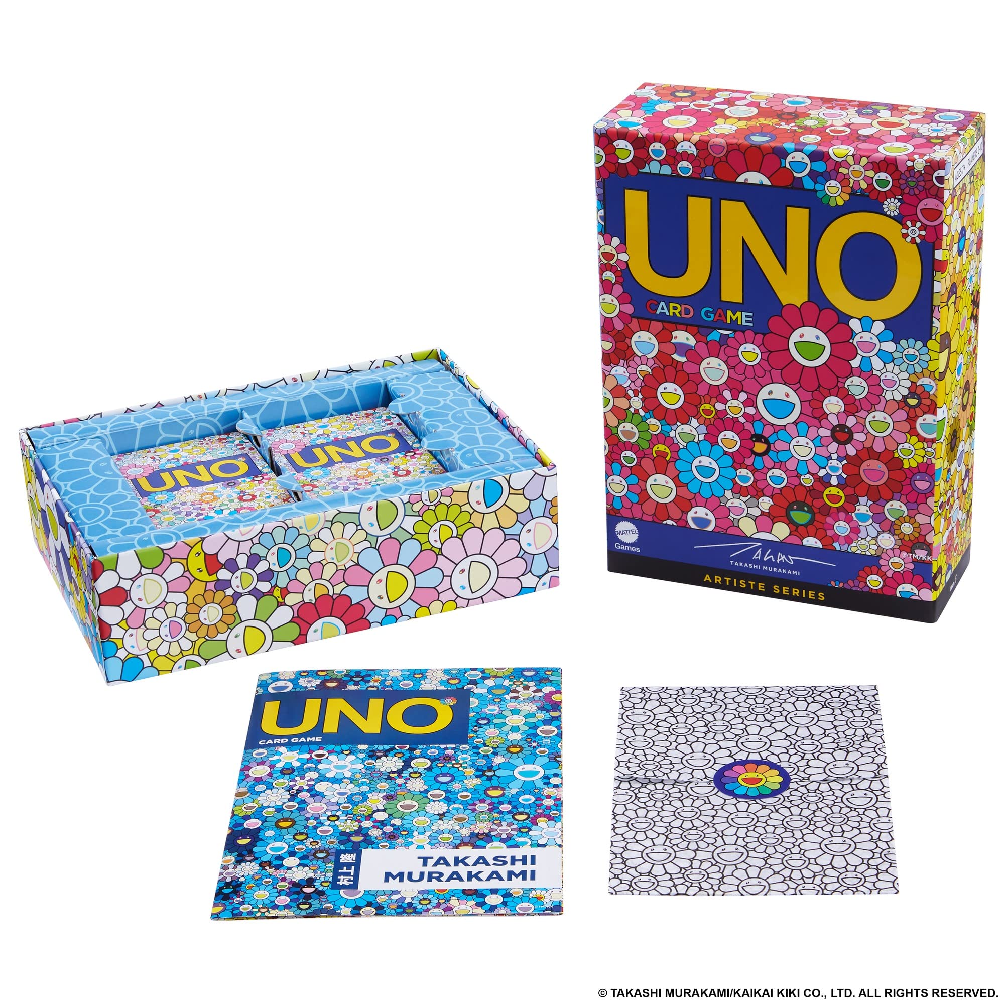 マテルゲーム(Mattel Game) ウノ(UNO) アーティスト/TAKASHI MURAKAMI 【7才~】 HJR22 ピンク