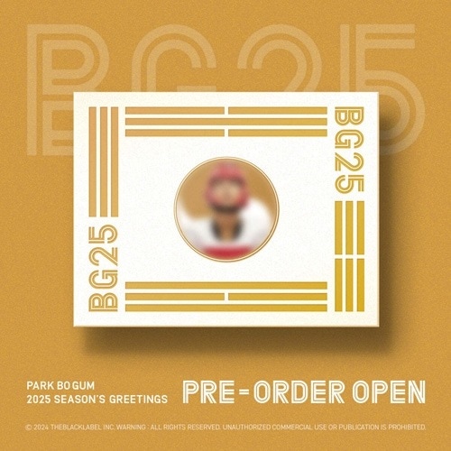 韓国スターグッズ パク・ボゴム 2025 シーズングリーティング