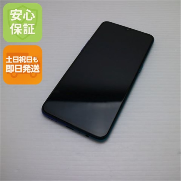 美品 OPPO Reno A 64GB ブルー スマホ 114