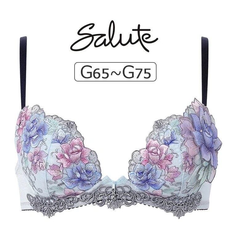 ワコール サルート 23G ブラジャー単品 フロントエックスプラスブラ Gカップ アンダー 65/70/75cm BTJ723