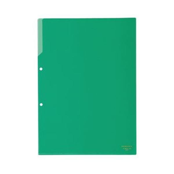 （まとめ）コクヨ クリヤーホルダー（2穴あき・カラー）A4 緑 フ-750G 1セット（50枚）(×3セット)