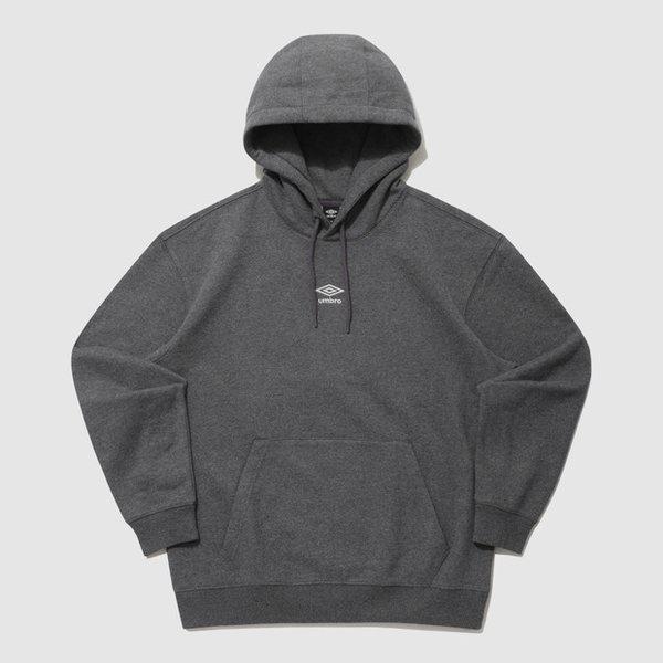エッセンシャル起毛スモールロゴフード付きTシャツ DARK MELANGE UQ423CHDO1 DMG1