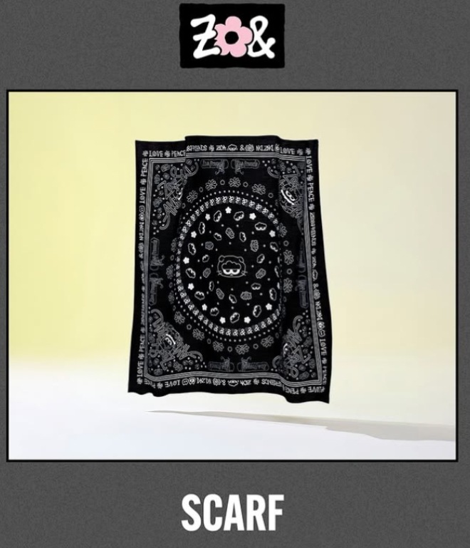 韓国　G-DRAGON　ZO&FRIENDS　スカーフ G-DRAGON - ZO&FRIENDS OFFICIAL MD SCARF | COKODIVE