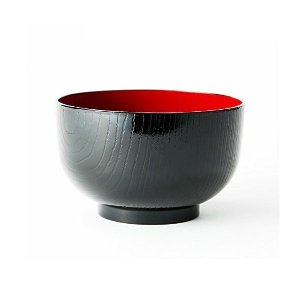 (まとめ) 多用椀/お椀 (木目4.5) 洗浄多用椀 会津塗 大きめサイズ 電子レンジ・家庭用食洗機対応 日本製 (120個セット)