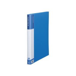 (まとめ) TANOSEE クリヤーファイル（台紙入） A4タテ 40ポケット 背幅23mm ブルー 1冊 (×10セット) 6,797円