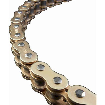 エヌマチェーン:EKチェーン 428ZV-X(GP;GP) 114リンク 圧入クリップジョイント カラー：ゴールド 4571291815186 エヌマチェーン:EKチェーン 428ZV-X(GP;GP) 104リンク 圧入クリップ