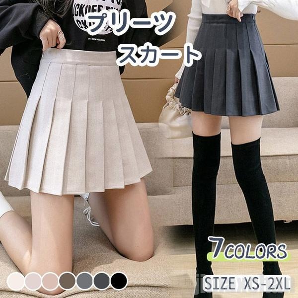 気楽 スカート レディース プリーツスカート フレアスカート ギャザースカート インナーパンツスカート フレアミニスカート Aラインスカート ミニ丈 インナー付き ひらひら 秋冬