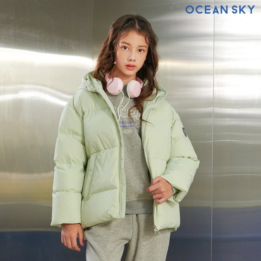 オーシャンスカイ 女の子フードパディングジャケット-BFJG4751D0S