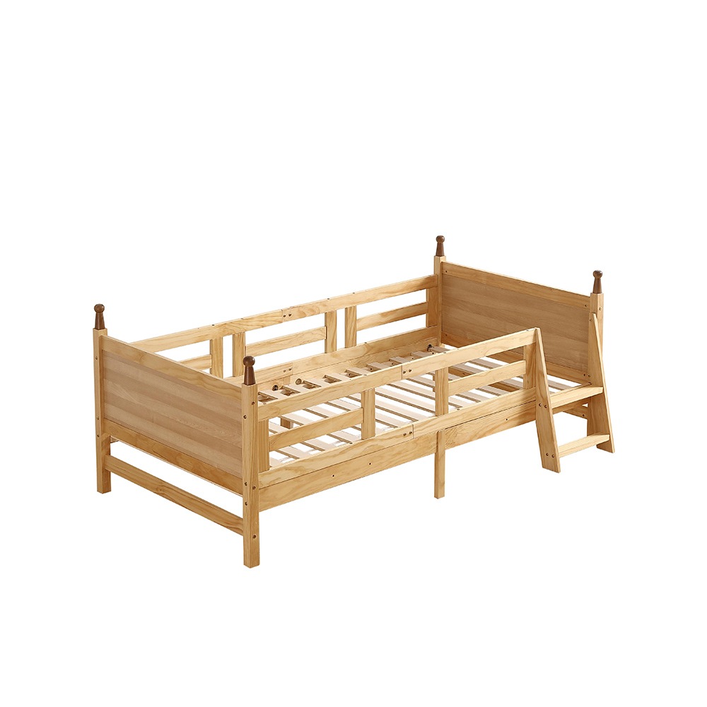 【新作】ロータイプ ロフトベッド 木製 システムベッド 子供ベッド ローハシゴ付く シングル ウッド ナチュラル 収納 北欧風 子供部屋 耐震 新作