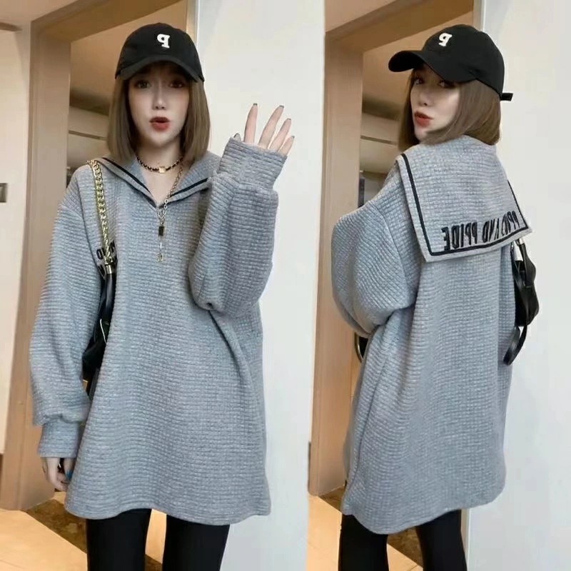 【期間特典】トレーナー レディース 大きいサイズ オーバーサイズ 襟 刺 春秋 秋服 春服 長袖 薄手 トップス ゆったり 可愛い カジュアル LUEA231(3色L-4XL) 5,247円