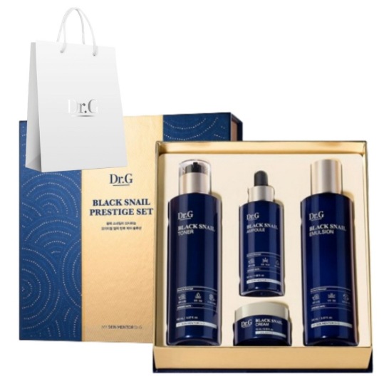 ブラックスネイル プレステージ トナー + エマルジョン + アンプル + クリーム 15ml + ショッピングバッグ セット, 1個