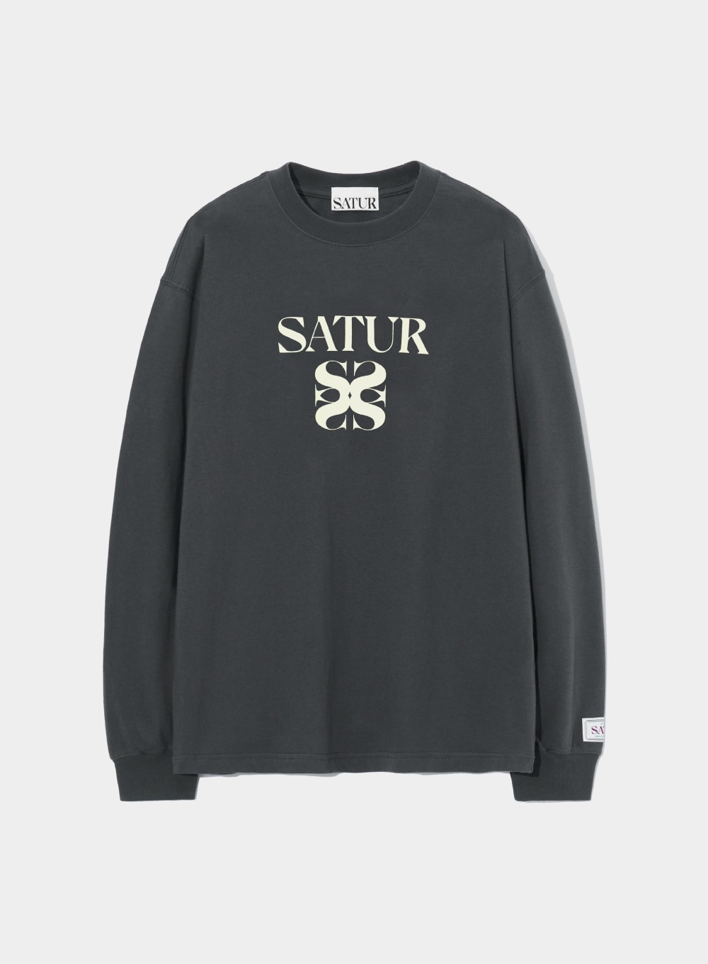 【SATUR】 CLASSIC LOGO LONGSLEEVE : CLASSIC CHARCOAL 11,567円