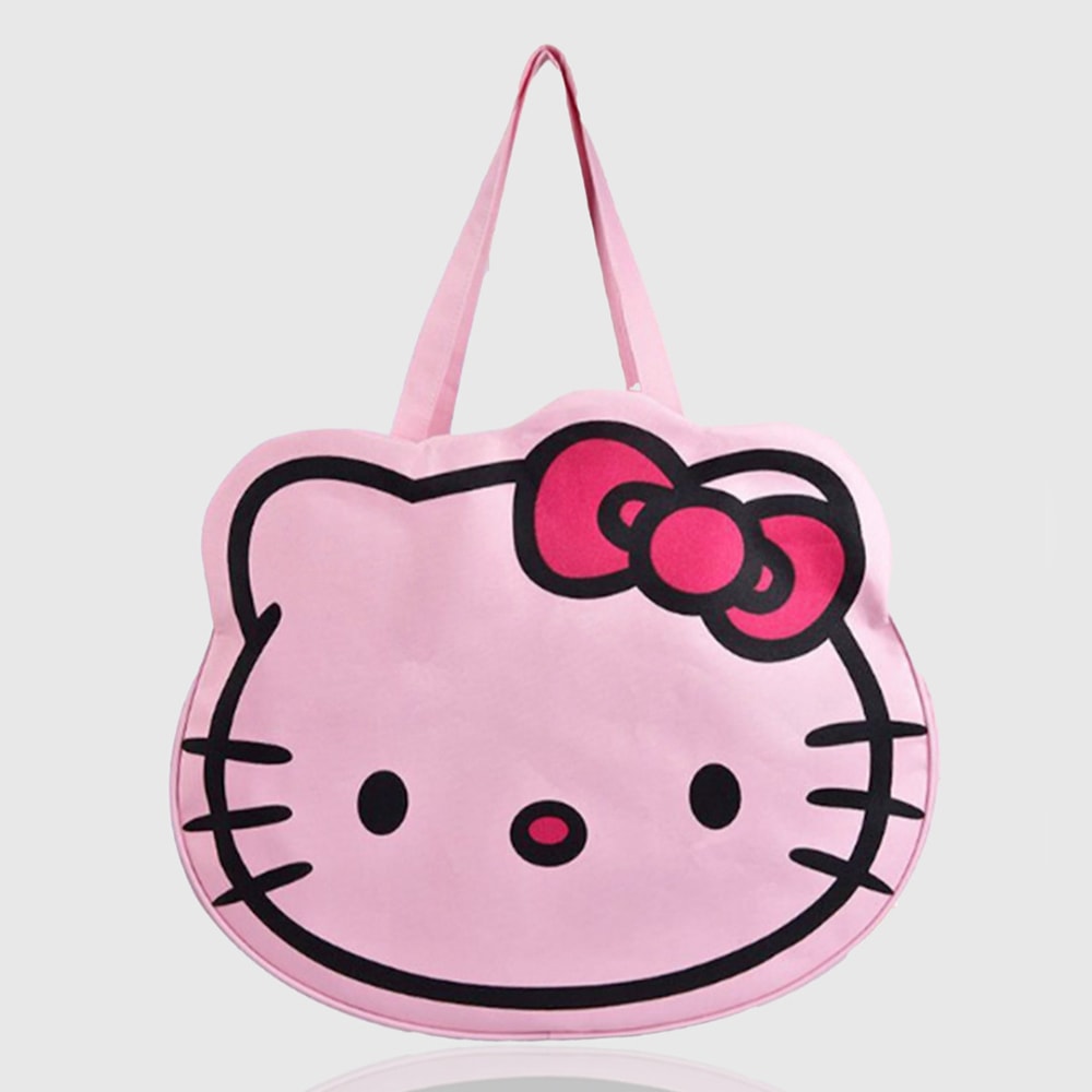 핑크 고양이 보부상 휴양지가방 휘뚜루마뚜루 여행용 빅백 숄더백