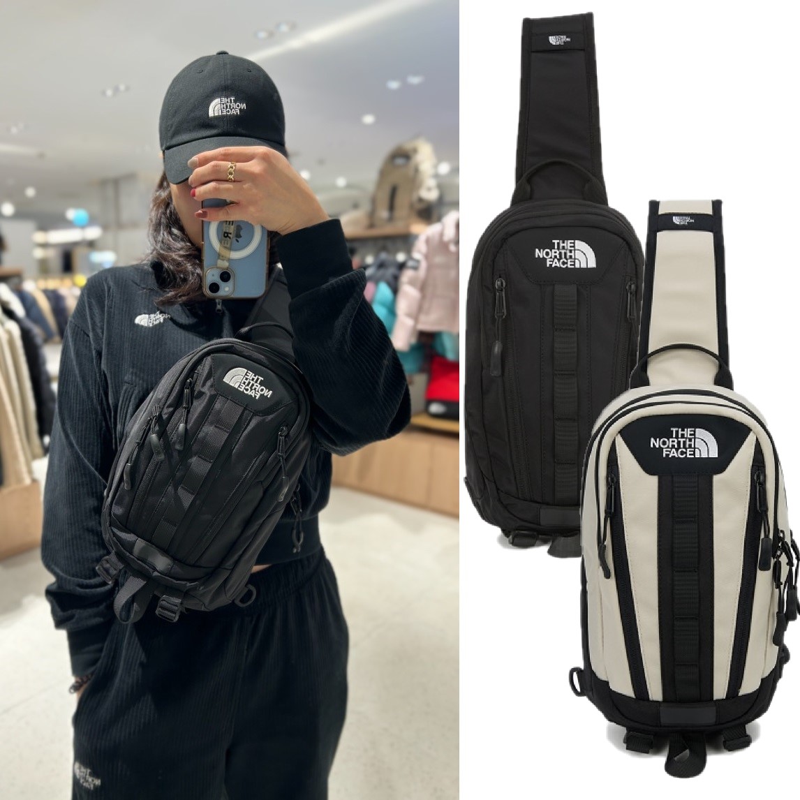 2025 春 新商品 BIG SHOT ワンウェイ - 2色 バックパック BIG SHOTデザイン 韓国ブランド おしゃれ 軽量 ユニセックス カジュアル アウトドア 新作 人気 トレンド 2色