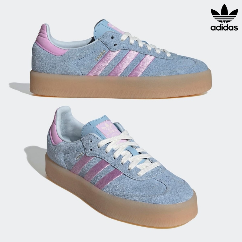 [ADIDAS] アディダス スニーカー サンベ 厚底ソール / Sambae SKY BLUE