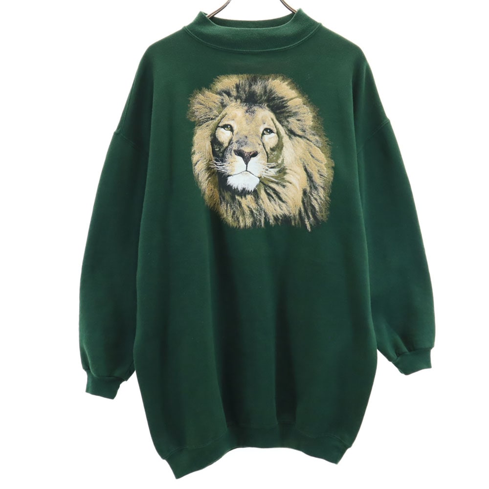 chic 90s USA製 オールド 長袖 スウェット トレーナー S/M グリーン 裏起毛 メンズ 5,586円