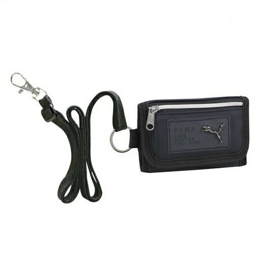 （まとめ買い）PUMA（プーマ） 3つ折りマルチウォレット 財布 ブラック PM511BK [x3]