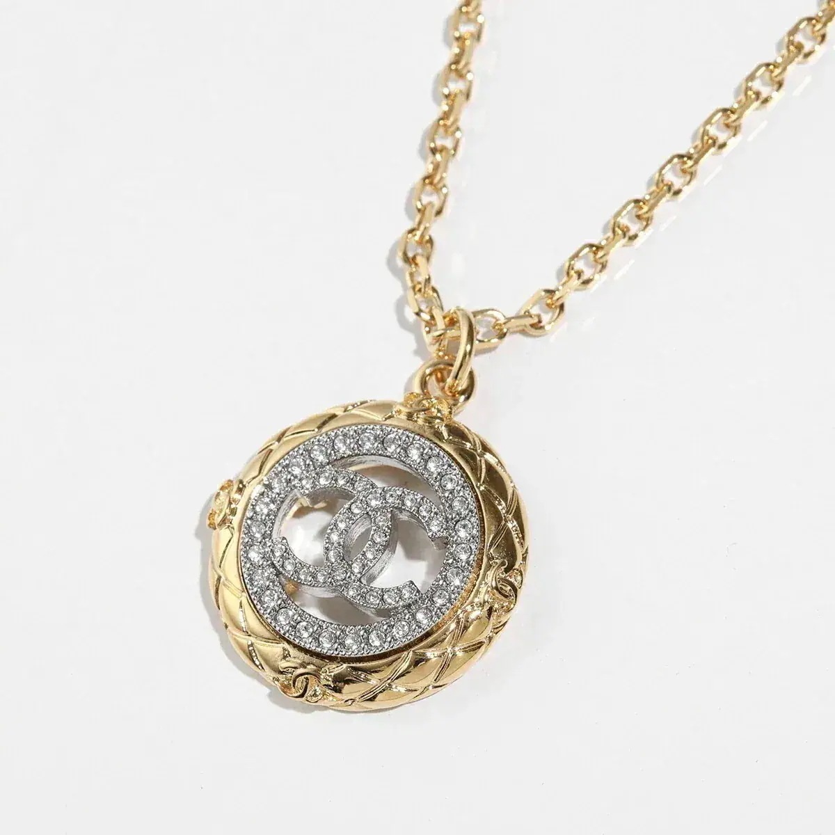 CHANEL シャネル ネックレス ABF087 B19294 レディース ラインストーン ペンダント ココマーク CCマーク NADGD